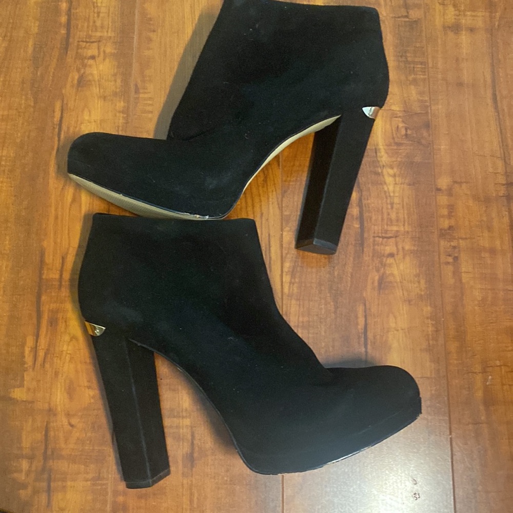 NWT MICHAEL MICHAEL KORS HAVEN BLACK SUEDE BOOTS - Picture 6 of 9